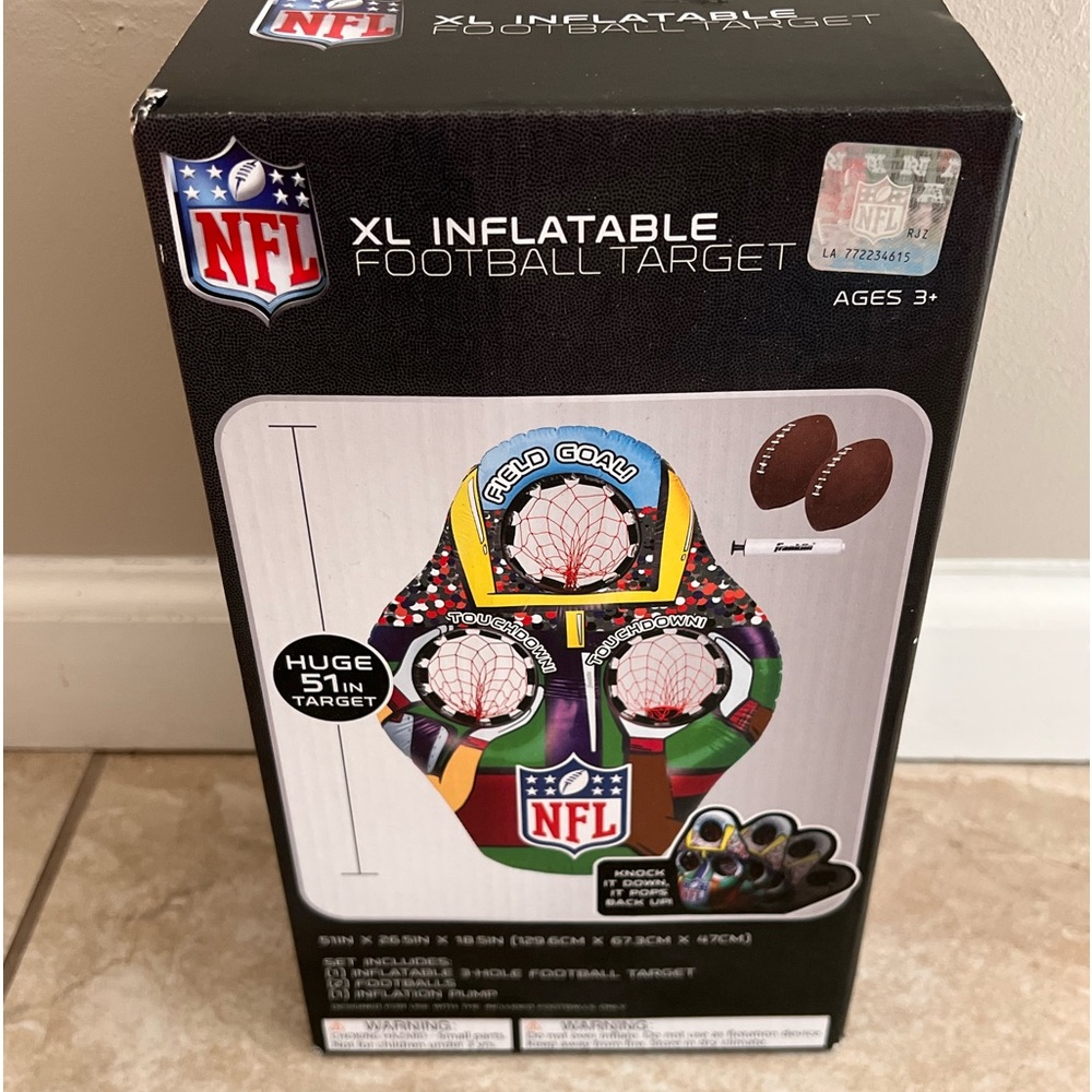 NFL inflatable football target